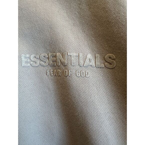 Fear Of God Essentials FOG Classical Polo Oversized Sand Beige Sweatshirt Sz XL - Picture 8 of 16